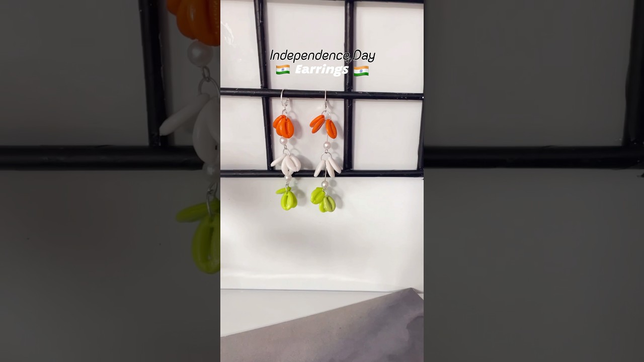 Diy Tricolor Earrings | Independence Day craft ideas| Independence day jewelry 