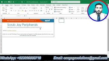 New Perspectives Excel 2019 | Module 3: SAM Project 1a | Scrub Jay Peripherals SAM Project