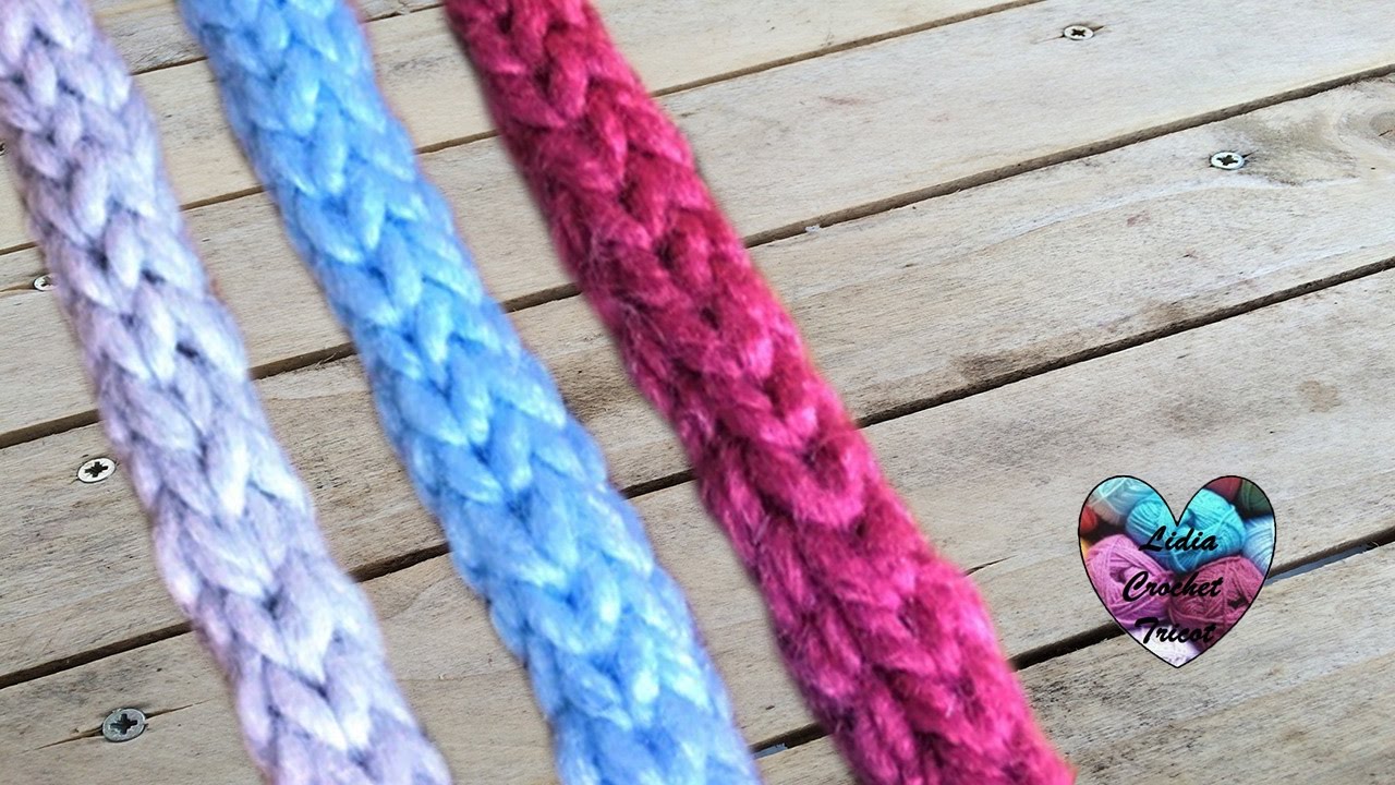 TUTO cordon laine au crochet