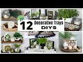 12 EASY AND CHEAP DECORATIVE TRAY DIYS | DOLLAR TREE DIYS