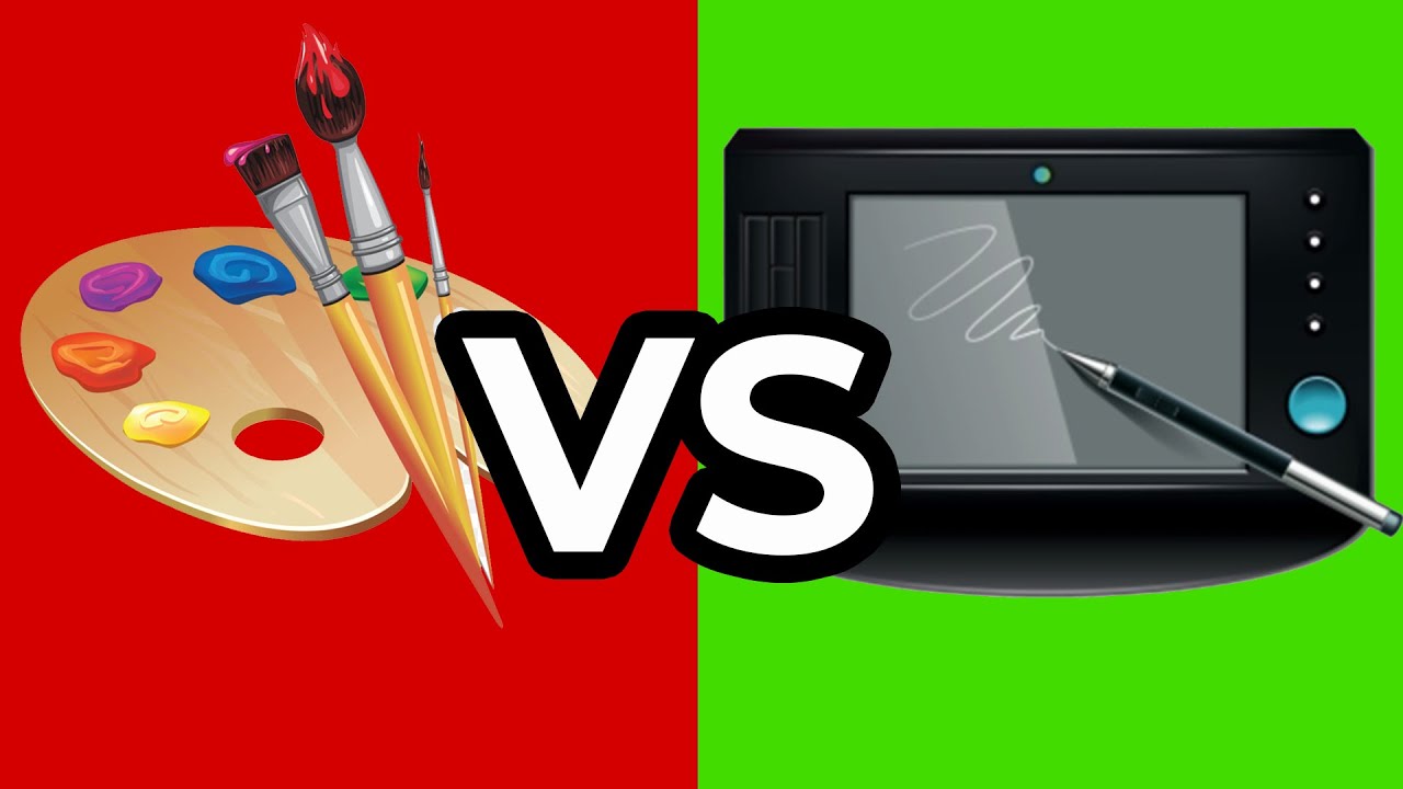 Traditional Vs Digital Painting What's the Difference & Which One