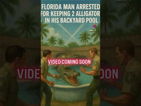 A Central Florida man was arrested for keeping alligators on his property in Marion County, Florida.