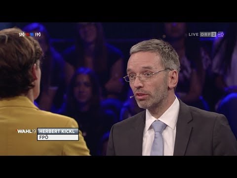 Herbert Kickl vs. Pamela Rendi-Wagner - ORF Duell - 4.9.2019