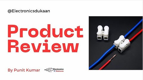Spring Quick Wire Connector Cable Clamp Terminal Block Connector | @electronicsdukaan