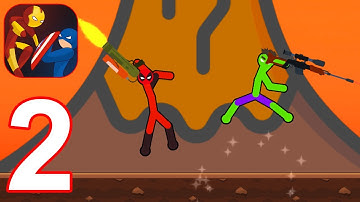 Stickman Fight Supreme Warriors - Gameplay Walkthrough Part 2 Survival (Android, iOS)
