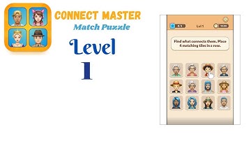 Connect Master Level 1 | Match Puzzle | Visual Logic Puzzle Gameplay 🧠✨