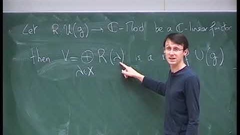 Prof. Raphael Rouquier | Higher representations of Lie algebras