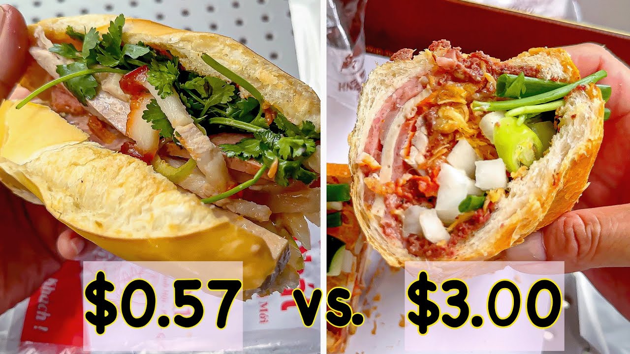 Comparing Saigon's Cheap and EXPENSIVE Banh Mi?