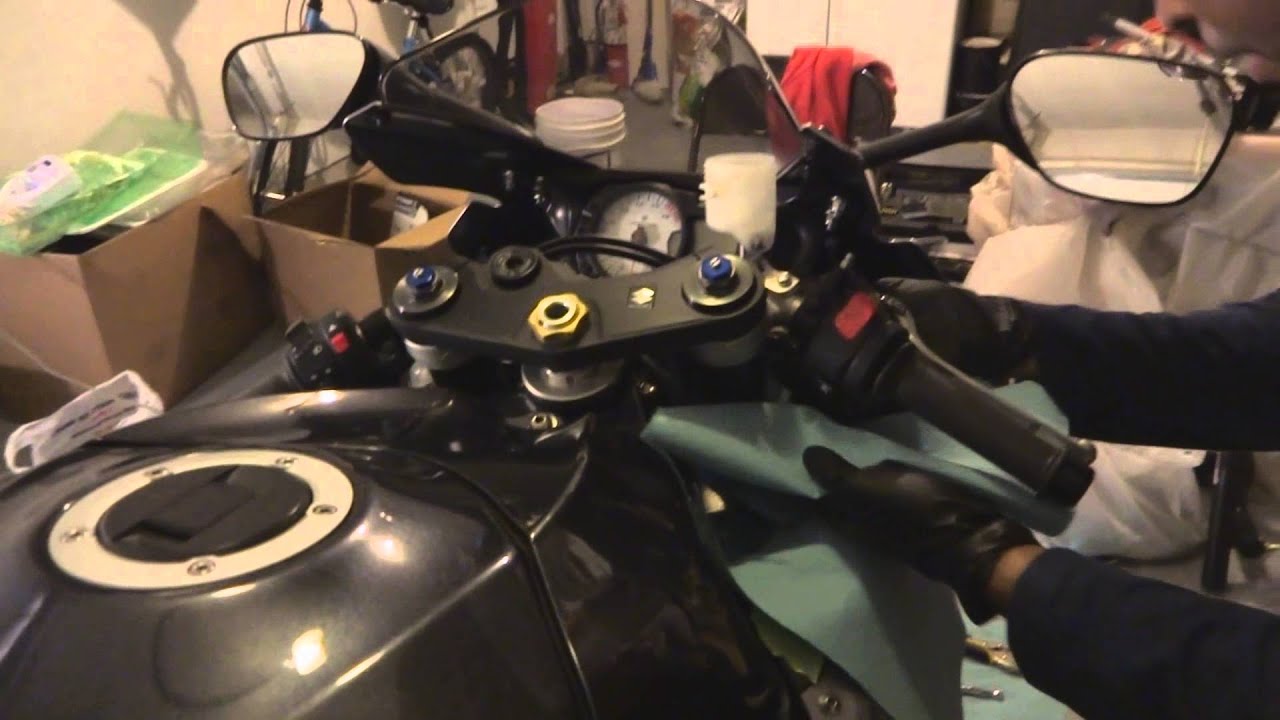 Gixxer Front Brake Lines Install 07 GXSR 750 YouTube