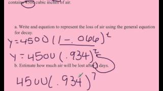 Unit 6 Notes 3 Exponential Decay