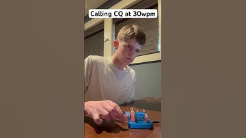 First time calling CQ at 30wpm #morsecode #hamradio