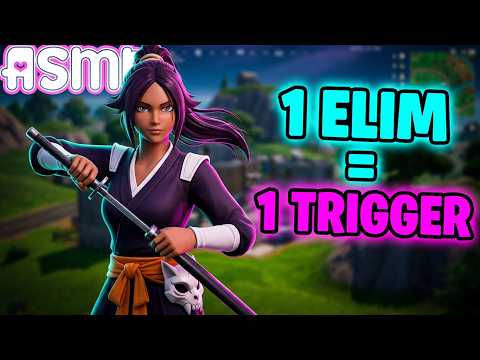 ASMR Gaming 🍀 Fortnite 1 Elim = 1 Trigger Word Relaxing Controller Sounds and Whispering 🎧