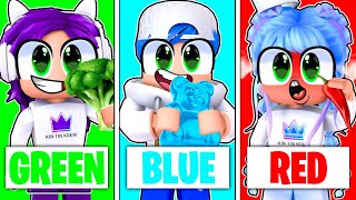 Eat Same Color Food Challenge In Roblox!