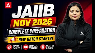 JAIIB Nov 2026 | Complete Preparation | New Batch Starts | By Priyanshu Maheshwari