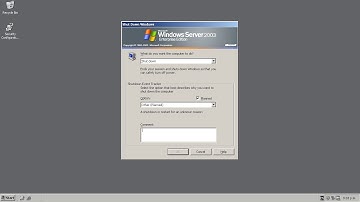 Windows Server Shut Down Dialogues