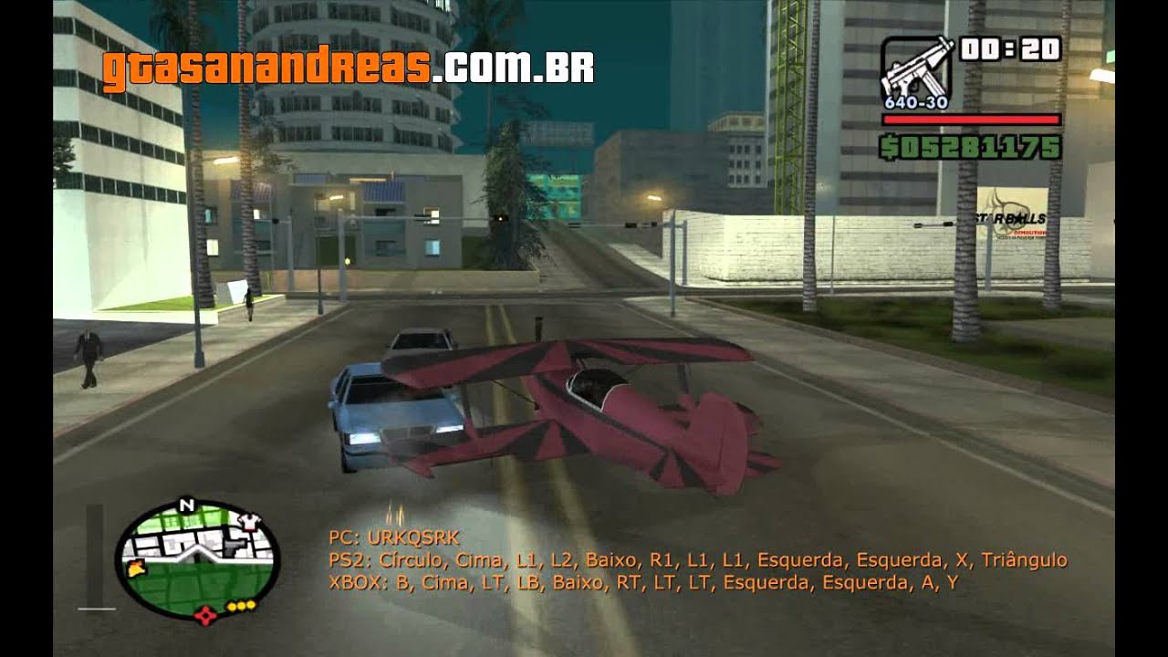 Código do avião Stuntplane do GTA San Andreas 