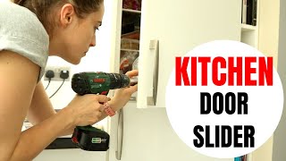 Integrated Fridge Freezer Door Slider Installation | The Carpenter's Daughter