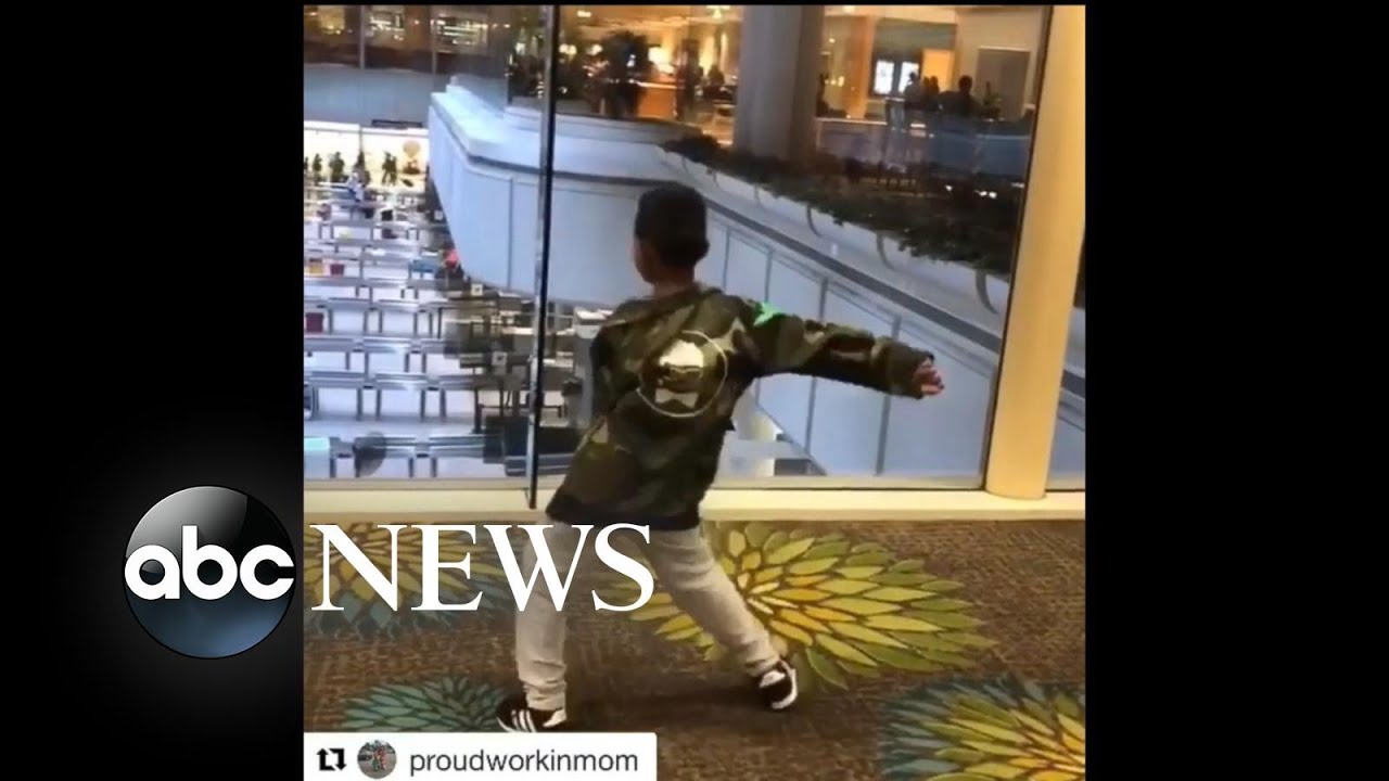 Kid Doing Fortnite Dance On Good Morning America Video Captures Boy Doing Flossing Dance With Tsa Agent Youtube