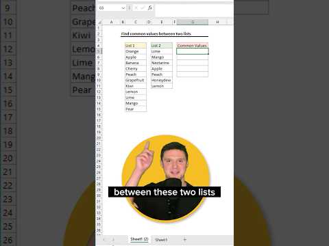 Find Common Values