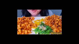 ASMR Cheesy Tomato Pasta Mukbang NO Talking #sorts #asmr