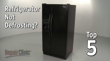 Refrigerator Isn’t Defrosting — Refrigerator Troubleshooting