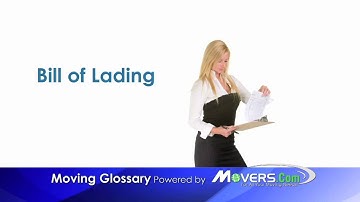 Bill of Lading - Moving Glossary - Movers.com