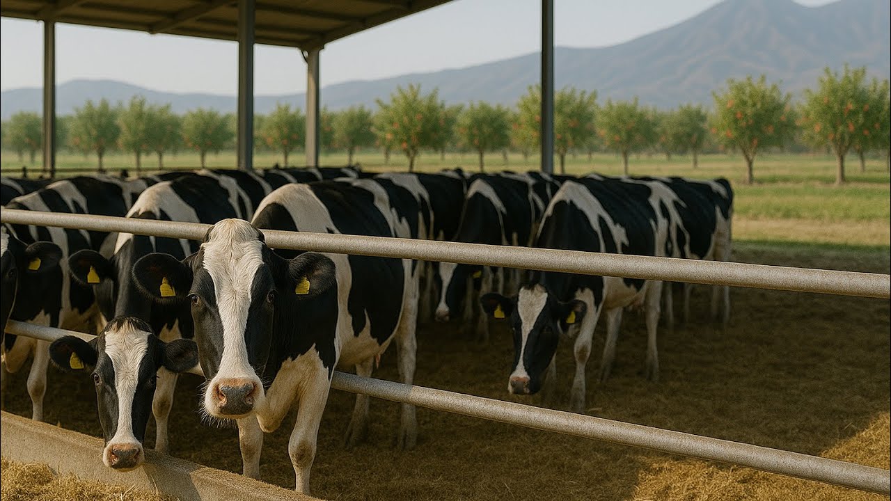 گاوداری ۶۰۰ راسی بانوی کارآفرین سر کار خانم محصل منفرد استان البرز