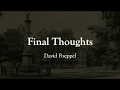 Final Thoughts: David Poeppel