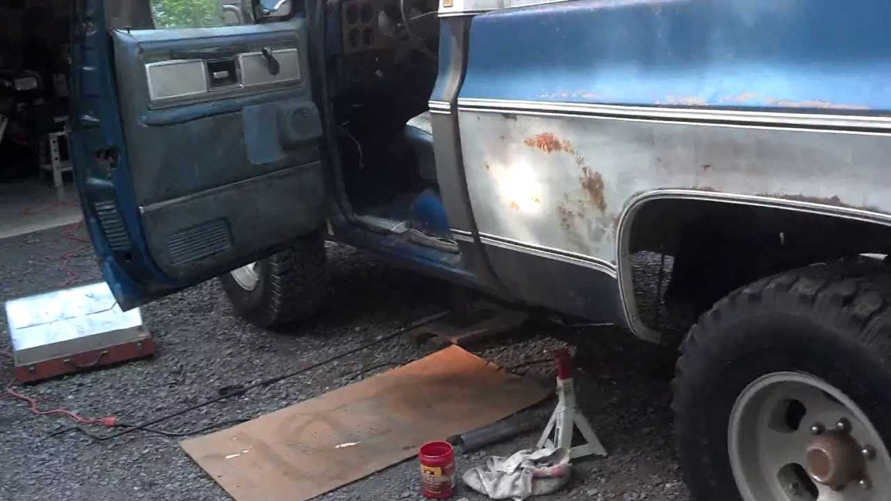1980 Chevy K10 Silverado Thrush Welded Exhaust - YouTube