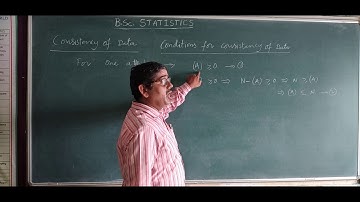 Consistency of Data - BSc Statistics