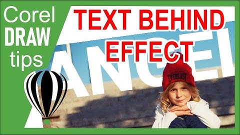 Text behind effect
