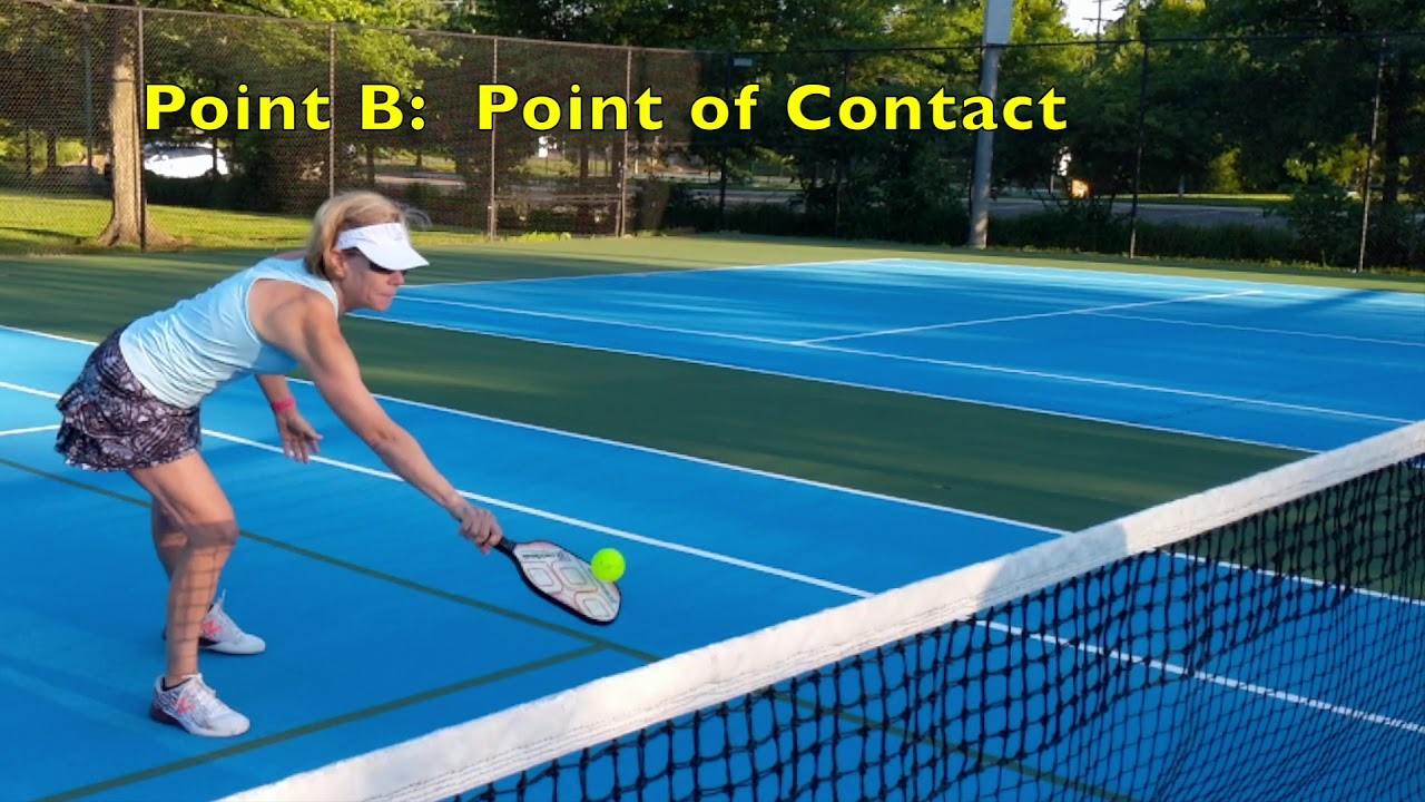 Pickleball Backhand Underspin Volley Dink Practice (right and left