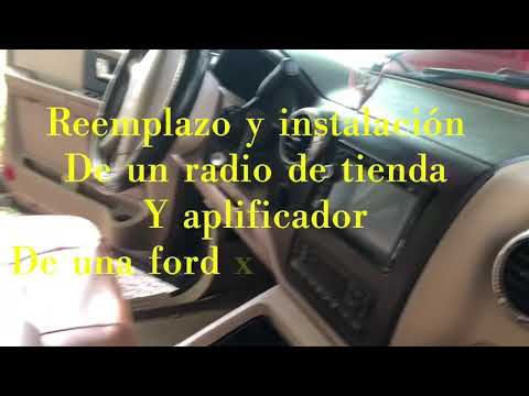 2003 ford expedition remove and install a market radio