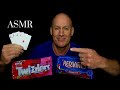 ASMR: PLAYING SOLITAIRE/EATING CHEWY TWIZZLERS AND RED VINES~EAR TO EAR~SOFT SPOKEN