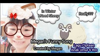 GILA!!! ANAK 6 THN LIHAI BUAT LAGU ENAK DI DENGAR 😱 "Need Sheep" Funny Kids Song Created by Megan screenshot 5