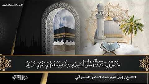 #سورة الأنسان /المصحف المرتل القارئ إبراهيم عبد القادر الدسوقي