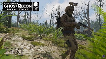 Ghost Recon Breakpoint - Sentinel, land base solo stealth clear [4K 60FPS]