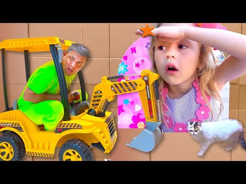 Nastya and dad plays hide and seek at home - kids activity