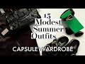 15 MODEST SUMMER OUTFITS FOR TRAVEL &amp; DAILY LIFE | 2 weeks in a carry-on | CAPSULE WARDROBE