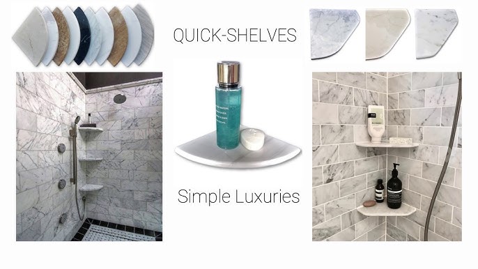 How to Install Tile Shower Shelving w Shower Hooks [step-by-step] -  TileWare Products 