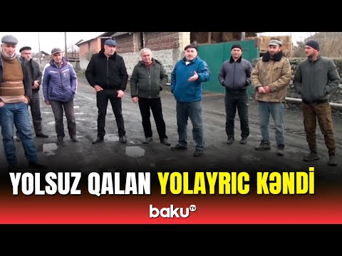 Zaqatala kəndinin asfalta həsrət yolları | Vədlər yollarımızı düzəltmir