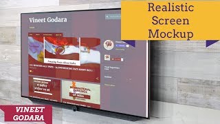 Realistic Screen Mockup - GIMP Tutroial | 2017