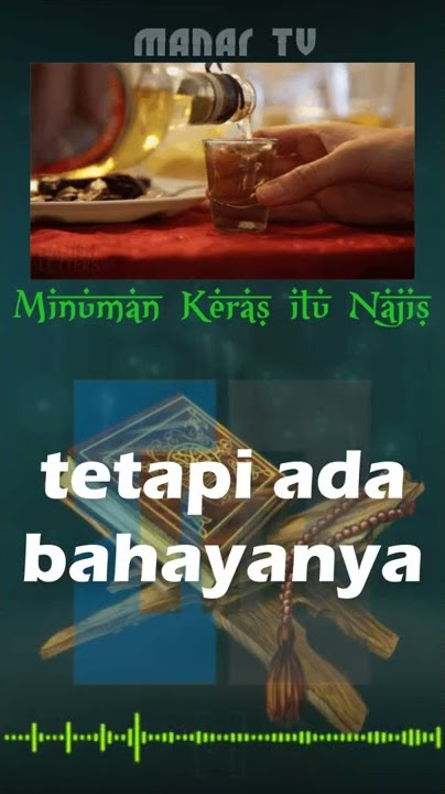 Minuman Keras itu Najis #shorts