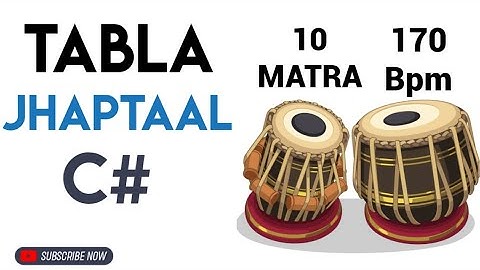 JhapTaal Tabla Loop For Riyaz |C# |170 Bpm|10 Matra|#muzzico