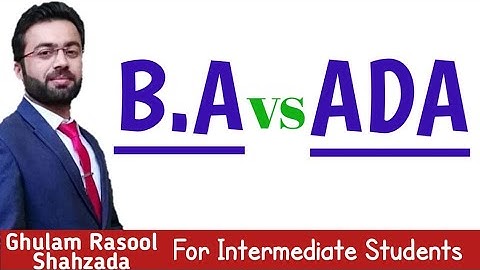 BA vs ADA