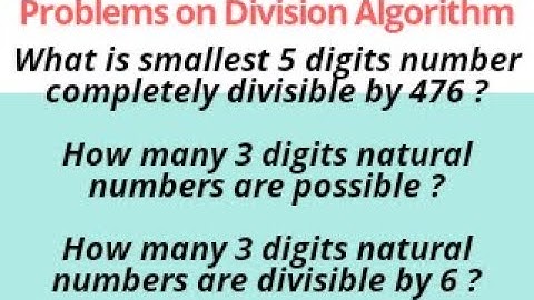 DIVISION ALGORITHM 1(SSC MATHS)