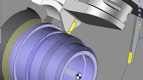 Creation of a declined grooving tool to user CAM Turning