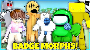 How to get ALL BADGE MORPHS + ANIMATIONS in FNF & Mod Animations - ROBLOX