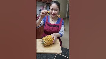 cách ăn dứa mà không cần gọt vỏ
