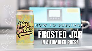 How to sublimate on glass - Libby Beer can glasses Clear and frosted full  wrap sublimation 